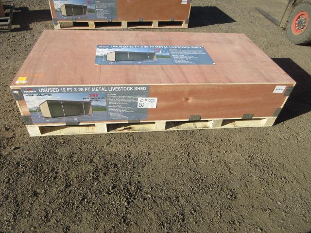 2026 RHINO AGR-LS1228 12' X 28' METAL LIVESTOCK | Proxibid