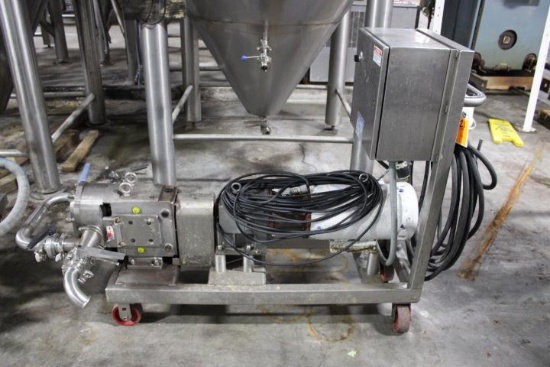 AMPCO PUMPS COMPANY ZP2-130-SM LIQUID TRANSFER PUMP W/CART, 230/460V, 3-PHASE