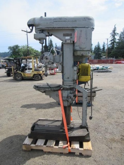Fosdick M.T. Co. Model 5bmr Drill Press, 2hp, 208-230/460v 3-Phase, 20'' T-Slot Table, S/N- 17645...