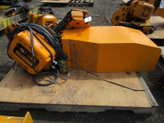 Harrington 10-Ton Electric Hoist W/ Pendant Control