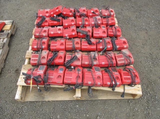 (36) Milwaukee M12/M18 Battery Chargers