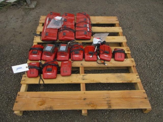 (13) Assorted Hilti Battery Chargers