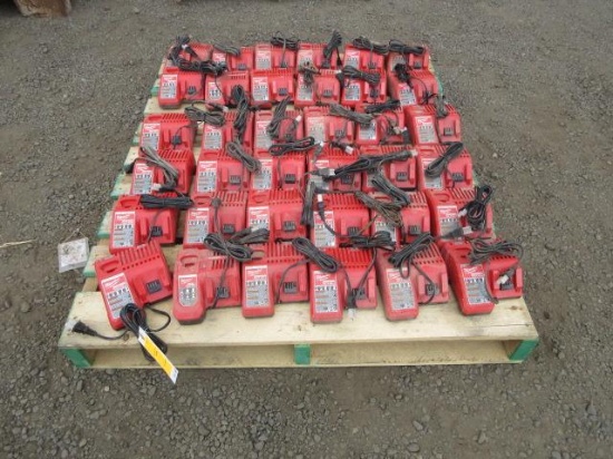 (36) Milwaukee M12/M18 Battery Chargers