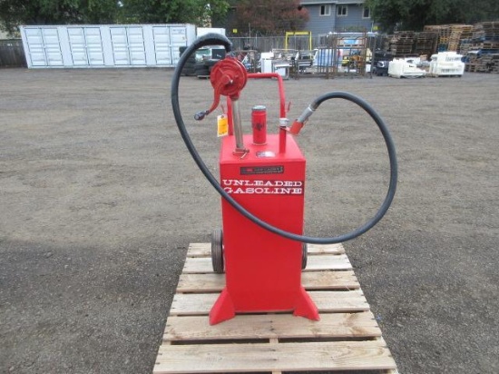 Wmc Handy Gas Caddy 30-Gallon Portable Gas Tank W/ Crank Transfer Pump