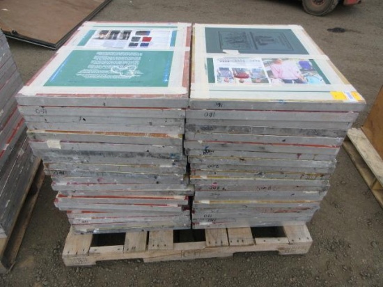 (40) 31'' X 23'' SCREEN PRINTING TEMPLATES