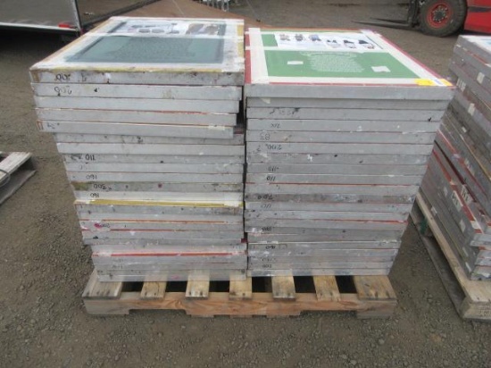 (43) 31'' X 23'' SCREEN PRINTING TEMPLATES