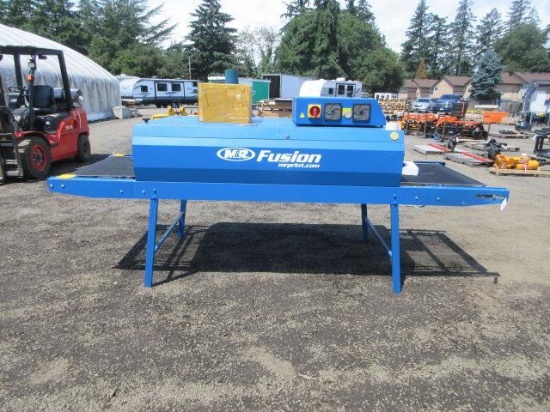 M & R FUSION ELECTRIC SCREEN PRINTING CONVEYOR DRYER, 36'' W/ CONVEYOR, 230V SINGLE PHASE, MODEL #