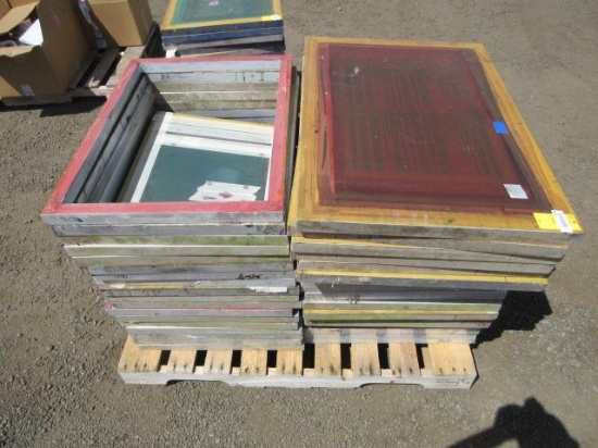 (31) 31'' X 23'' & (6) 36'' X 25'' SCREEN PRINTING FRAMES