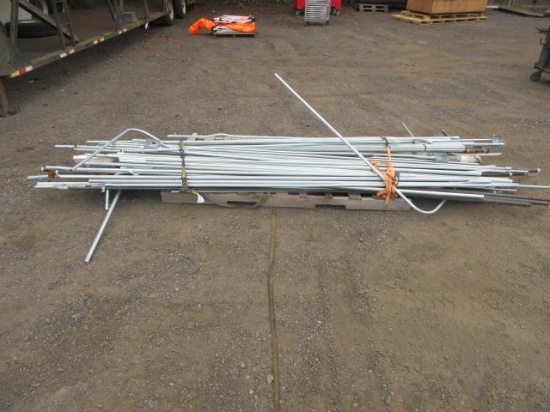 ASSORTED GALVANIZED ELECTRICAL CONDUIT, STEEL PIPE UP TO 14' LONG