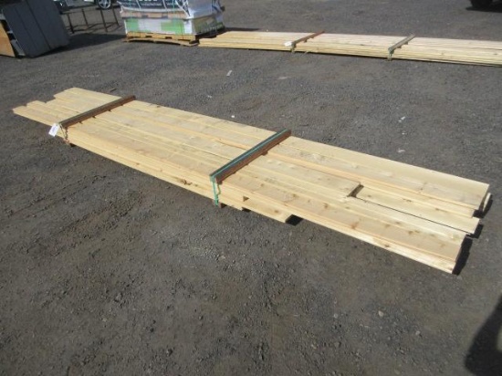 ASSORTED 1'' X 6'' STANDARD & TONGUE & GROOVE LUMBER BUNDLE, UP TO 16' LONG