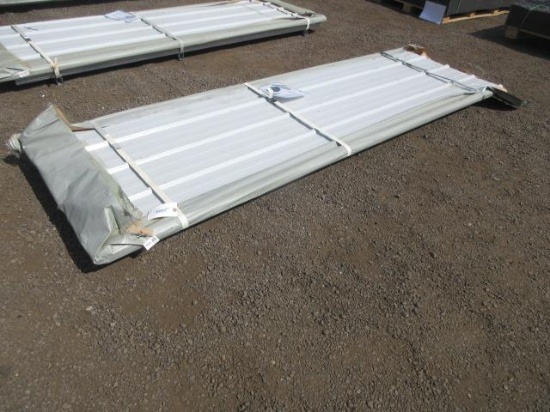 (50) FUTURE 118'' X 37'' WHITE GALVALUME STEEL ROOFING (UNUSED)