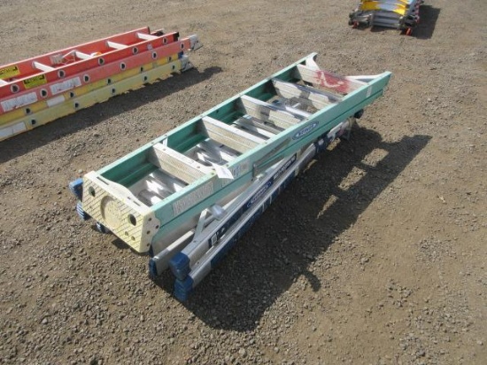 WERNER 22' COMBINATION LADDER & WERNER 6' FIBERGLASS A-FRMAE LADDER