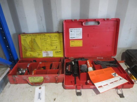 HILTI DX36M & DX350 PISTON DRIVE TOOLS W/ CASES