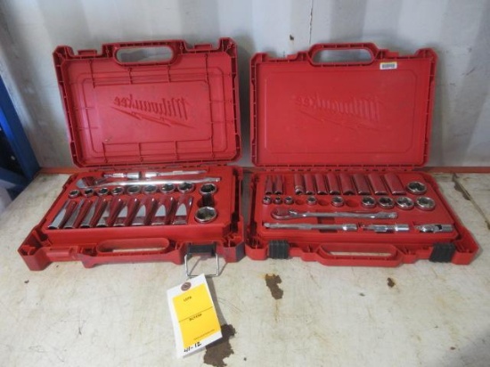 (2) MILWAUKEE SOCKET SETS