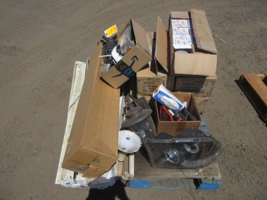 ASSORTED 20W LIGHT BULBS, HEAD LIGHTS, & LIGHTING