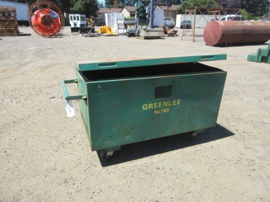 4' X 2' X 31'' GREENLEE TOOL BOX ON CASTERS