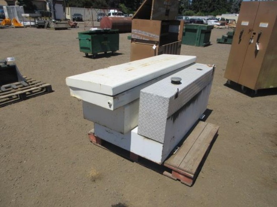L-SHAPE FUEL TRANSFER TANK W/ TRUCK TOOL BOX