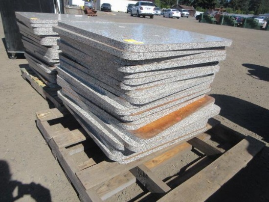 APPROX (22) 32'' X 32'' X 1'' THICK TABLE TOPS