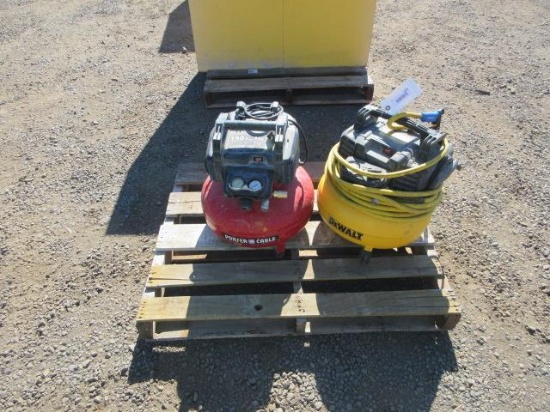 (2) 6-GAL AIR COMPRESSORS W/ (1) AIR HOSE