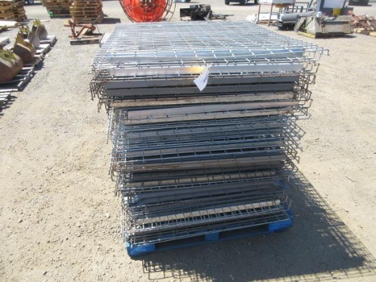 APPROX (44) 43'' X 46'' PALLET RACK WIRE MESH DECKING