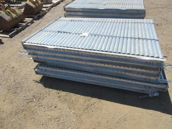 (6) 48" X 72" STEEL ROLLER TABLES