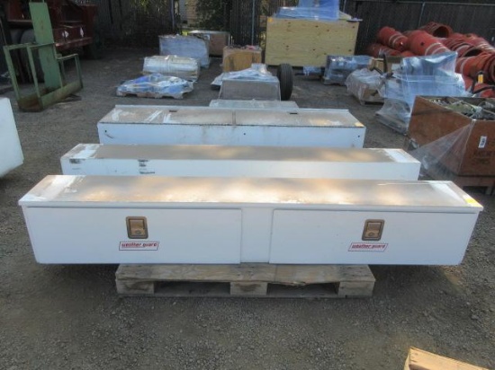 (2) 8' X 16'' X 13'' WEATHER GUARD TRUCK BOX *NO KEY*