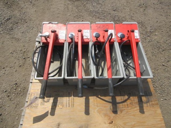 (4) RIDGID MODEL 1450 PRESSURE TEST PUMP