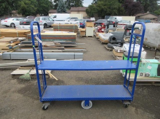 63'' X 16'' X 59'' METAL STOCKING CART