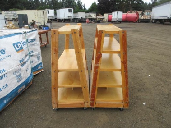 (2) 50'' X 24'' X 51'' DISPLAY A-FRAMES ON CASTERS