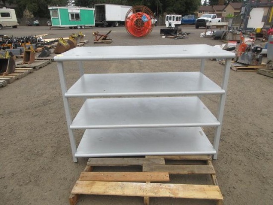 57'' X 30'' X 44'' 4-TIER METAL STORAGE RACK