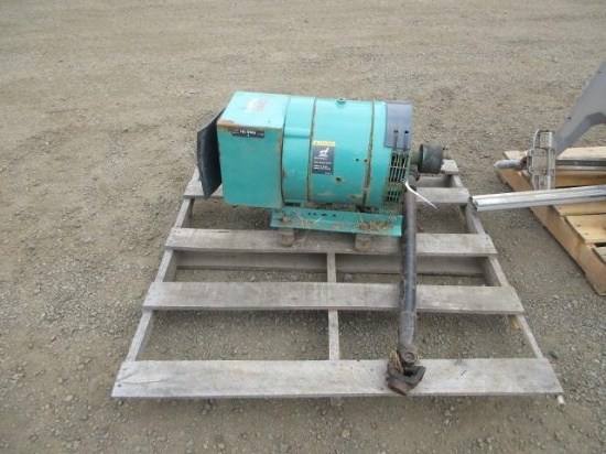 ONAN PROTEC 25YD CR PTO GENERATOR W/ DRIVE SHAFT, 16.7KW SINGLE PHASE, 25KW 3-PHASE, 1800RPM
