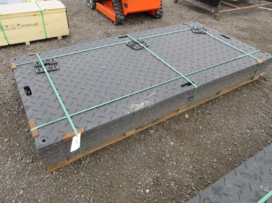 (12) 2026 FUTURE 94'' X 47'' POLYETHYLENE GROUND PROTECTION MATS W/ CONNECTORS (UNUSED)