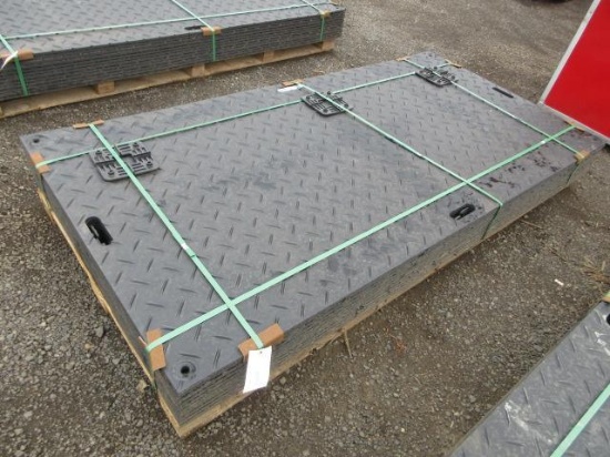 (12) 2026 FUTURE 94'' X 47'' POLYETHYLENE GROUND PROTECTION MATS W/ CONNECTORS (UNUSED)