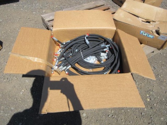 FUTURE MINI EXCAVATOR HYDRAULIC HOSES W/ FITTINGS (UNUSED)