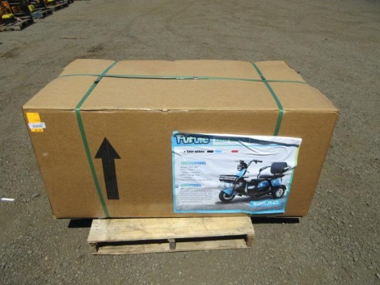 2026 FUTURE FT-D3 3-WHEELED ELECTRIC CART, 500W MOTOR, 48V (UNUSED)