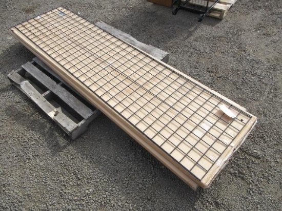 (5) 2' X 8' BLACK ULINE GRIDWALL PANELS (UNUSED)