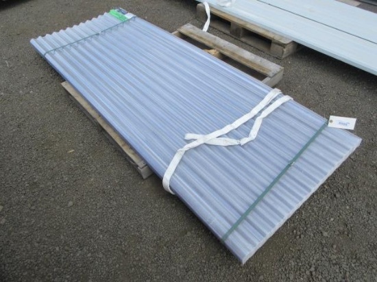 (30) 94 1/2'' X 35'' CLEAR CORRUGATED POLYCARBONATE ROOF PANELS (UNUSED)