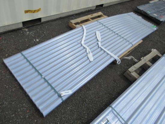 (30) 12' X 35 1/2'' CLEAR CORRUGATED POLYCARBONATE ROOF PANELS (UNUSED)