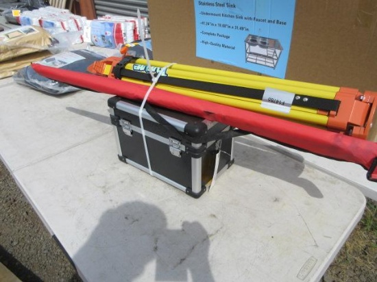 FUTURE LASER LEVEL KIT W/ LASER, TRI-STAND & MEASURING STICK (UNUSED)