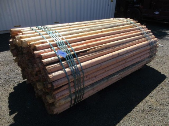 BUNDLE OF 106'' LONG WOOD POSTS/PLYWOOD CORES