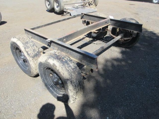 TANDEM AXLE TRAILER FRAME, 5-LUG, DRUM BRAKES