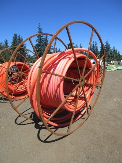 8' CONDUIT REEL W/ 2 1/2'' PLASTIC CONDUIT