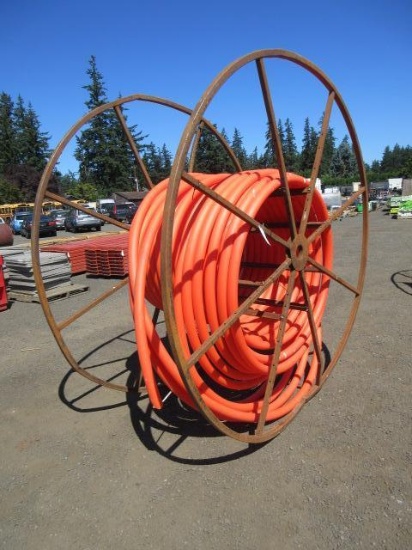 8' CONDUIT REEL W/ 2 1/2'' PLASTIC CONDUIT