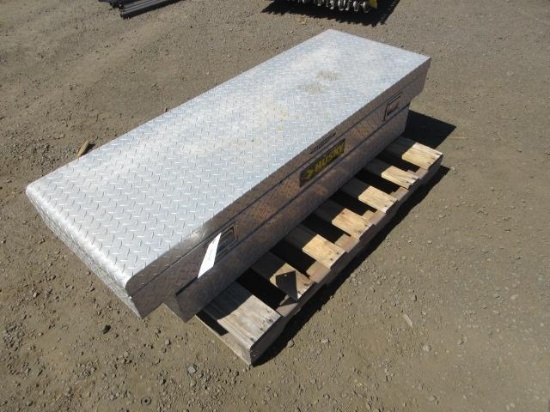 HUSKY 60'' DIAMOND PLATE ALUMINUM TRUCK BOX *NO KEY*