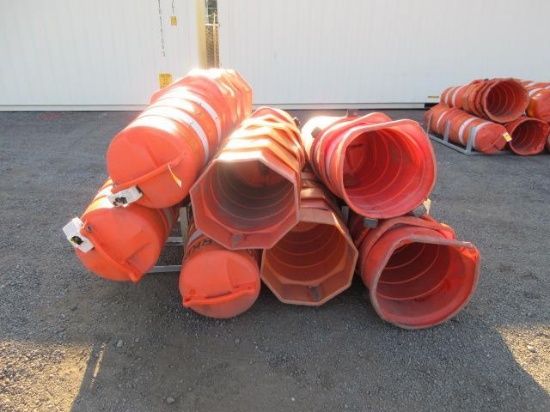APPROX (38) TRAFFIC DELINEATORS