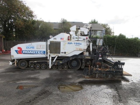2016 ROADTEC RP-195E TRACKED ASPHALT PAVER