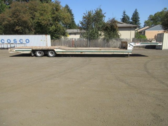 2005 TRAIL KING TK80HT-482 TANDEM AXLE HYDRAULIC FOLDING TAIL DROP DECK TRAILER