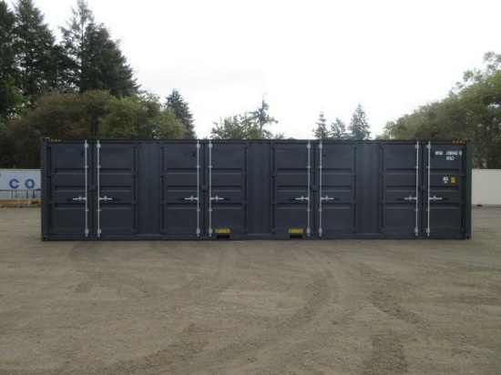 2026 40' HIGH CUBE SHIPPING CONTAINER W/ (4) SIDE DOORS & FORK POCKETS, S/N- HPGU2800424