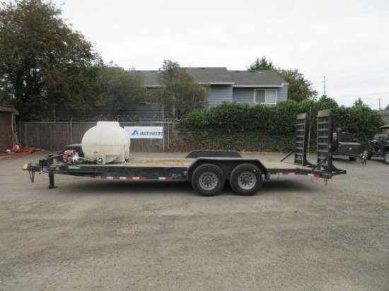 1992 LOAD TRAIL 83'' X 22' EQUIPMENT TRAILER