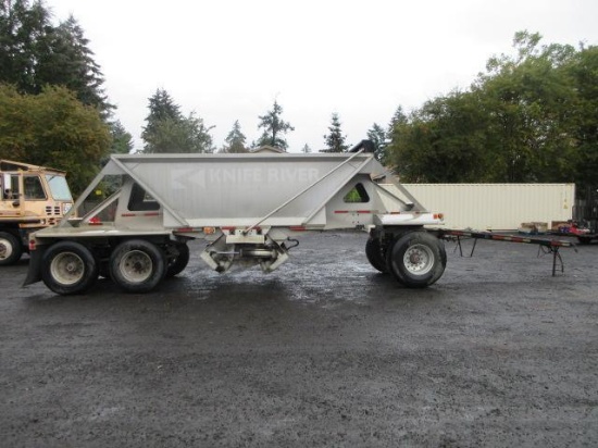 1998 BEALL BABDP-15-X 14.5 YARD CROSS-GATE BELLY DUMP PUP TRAILER